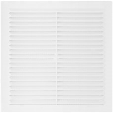 Вентиляционная решетка, пластиковая, 194 х 194 мм, с сеткой (75031)