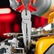 Длинногубцы изогнутые Nickel, 180 мм, никелированные, двухкомпонентные рукоятки Matrix (17422)