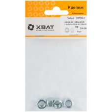 Гайка самоконтрящаяся с нейлоновой вставкой М8 ( фасовка 4 шт ) DIN 985 (28708-2)