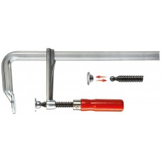 Струбцина цельнометаллическая 160/80, 6 кН, деревянная ручка GZ16 BE-GZ16