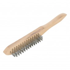 Щетка четырехрядная металлическая с деревянной ручкой Sparta (748225)