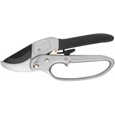 Секатор, храповый механизм, режущ.кромки встык с наковальней, тефл.покр.лезвий, алюм.корпус 200 мм (76270)