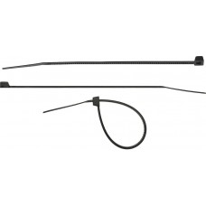 Хомуты-стяжки черные 7.5 x 240 мм нейлон РА66 100 шт СИБИН ХС-Ч 3788-75-240