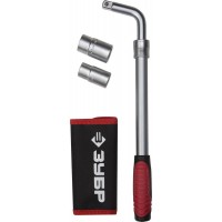 Ключ баллонный телескопический с торцовыми головками 17/19 мм 21/23 мм ЗУБР 27525-H4