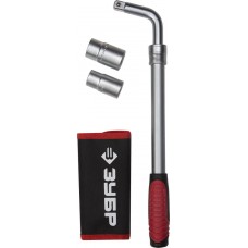 Ключ баллонный телескопический с торцовыми головками 17/19 мм 21/23 мм ЗУБР 27525-H4