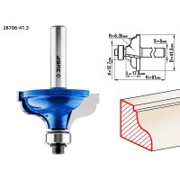 Фреза кромочная калевочная №5 41.3?18 мм радиус 6.3 мм ЗУБР Профессионал 28706-41.3