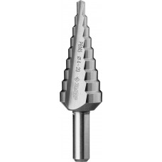 Сверло ступенчатое 4–20 мм, 9 ступеней, сталь Р6М5 ЗУБР Профессионал 29670-4-20-9_z01