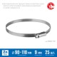 Хомут червячный Х-9Н 90 - 110 мм, накатная лента 9 мм, цинк, 25 шт ЗУБР 37807-110