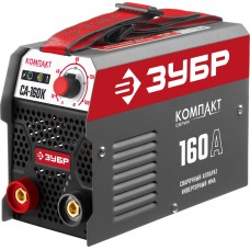 Сварочный аппарат инверторный ММА, 160 А, КОМПАКТ, макс. электрод O 3.2 мм ЗУБР СА-160К