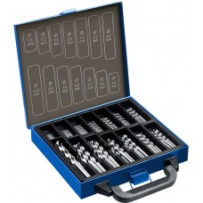 Набор сверл по металлу в мет. боксе 1-10 мм 99 шт сталь Р6М5 класс А ЗУБР ПРОФ-А Профессионал 29625-H99