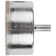 Коронка кольцевая по кафелю и стеклу алмазная 60х50 мм (16294)