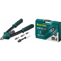 Комбинированный двуручный заклепочник Combo2-M10, 2 вида заклёпок, в кейсе KRAFTOOL 31181