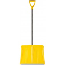 Лопата для уборки снега Гардения Монблан пластиковая, стеклопластиковый черенок 500x375х1340 мм (68109)