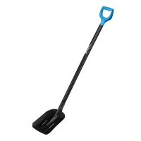 Лопата совковая, 235х285х1310 мм, ребра жесткости, деревянный черенок, с рукояткой, LUXE Palisad (61303)