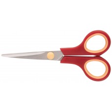 Ножницы бытовые нержавеющие, прорезиненные ручки, толщина лезвия 1,4 мм, 135 мм (67328)