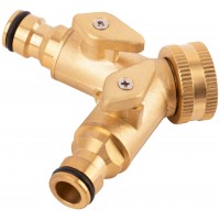 Распределитель 2-х канальный латунь (77465)