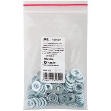 Шайба оцинкованная М6 DIN 125 100 шт Фасовка (29006-0)