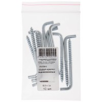 Шуруп-крючок оцинкованный, 6 х 68, 10 шт Фасовка (25228-0)