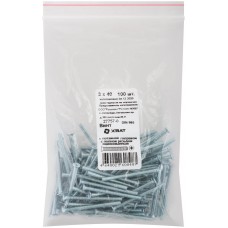 Винт с потайной головкой с полной резьбой оцинкованный DIN 965 3х40 100 шт Фасовка (27757-0)