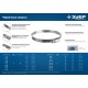 Хомут червячный Х-9Н 70 - 90 мм, накатная лента 9 мм, цинк, 25 шт ЗУБР 37807-90