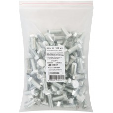 Болт 6-гранная головка (полная резьба) М8 х 20 100 шт DIN933 Фасовка (27220-0)