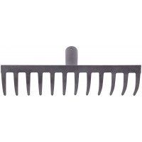 Грабли, прямой зуб, 12 зубьев, без черенка (76953)