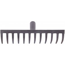 Грабли, прямой зуб, 12 зубьев, без черенка (76953)