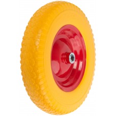 Колесо запасное полиуретановое 380х90x230 мм для тачки 77557 ( PU 4,80/4,00-8 ) ( посадка ширина 90 мм, диаметр 20 мм ) (77587)
