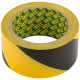 Лента разметочная, клейкая (черно-желтая) 50 мм х 25 м (11859)