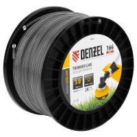 Леска для триммера двухкомпонентная звезда, 3,0мм х 166м, на DIN катушке EXTRA CORD Denzel (96843)