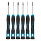 Набор отверток для точной механики, CrMo, двухкомпонентные рукоятки, 6 шт, пластиковый бокс Gross (13347)