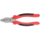 Плоскогубцы комбинированные Стандарт красно-черные пластиковые ручки, полированная сталь 180 мм (48180)