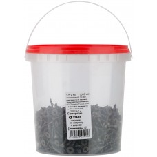 Саморезы черные по гипроку к дереву 3,5 х 19 (фасовка Ведро 1000 шт) (22019-7В)