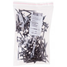 Саморезы черные по гипроку к металлу 3,5 х 45 100 шт Фасовка (22545-0)