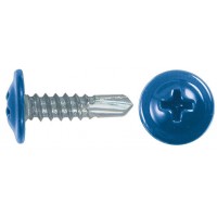 Саморезы для листовых пластин, сверло 4,2 х 16 ярко-белый 100 шт,RAL 9003 ПРОМ (22778)