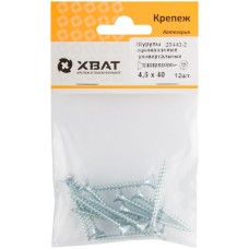 Шурупы оцинкованные, универсальные 4.5 х 40 ( фасовка 12 шт.) (20440-2)