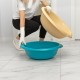 Таз пластмассовый круглый 18 л, бирюзовый, Home Palisad (929865)