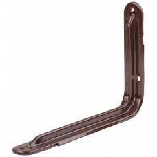 Уголок-кронштейн усиленный коричневый 160х250 мм (1,0 мм) (65968)