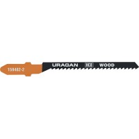 Полотна для лобзика T-хвост., фигурный рез,HCS, шаг 2 мм, 50 мм, 2 шт T119BO URAGAN 159482-2