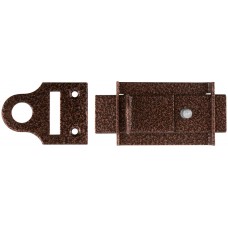 Засов накладной с проушинами, медь (66675)