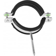 Хомут трубный с шурупом 2 1/2, цинк, 1 шт ЗУБР 37854-73-82-1