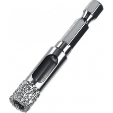 Сверло трубчатое алмазное вакуумное АВК, d 10 мм, HEX 1/4