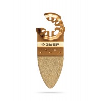 Полотно дельтовидное CARBIDE ВК8 Р100 35 x 42 мм с твердосплавной крошкой: керамика, кирпич, пенобетон ЗУБР StarQuick 15582-P100