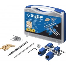 Кондуктор регулируемый для глухих отверстий два отверстия ЗУБР Профессионал 30081