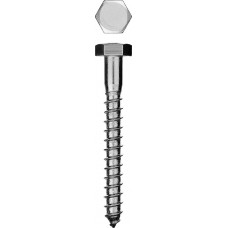Шуруп с шестигранной головкой ШДШ DIN 571 160 x 12 мм, цинк, 150 шт ЗУБР 300450-12-160-150