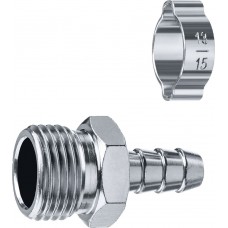 Переходник штуцер «елочка» 10 мм - 1/2