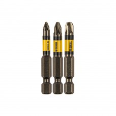Набор бит комбинированный 3 шт., PZ1, PZ2, PZ3, 50 мм, сталь S2 Denzel (11677)
