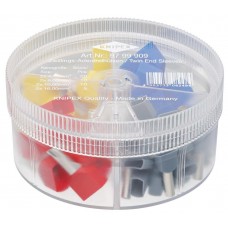 Набор сдвоенных изолированных контактных гильз 2x4.0 мм? 20 шт 2x6.0 мм? 10 шт 2x10.0 мм? 10 шт 2x16.0 мм? 5 шт KN-9799909