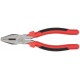 Плоскогубцы комбинированные Стандарт красно-черные пластиковые ручки, полированная сталь 200 мм (48200)