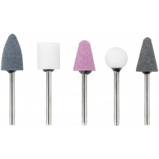 Шарошки абразивные по металлу, 5 шт., штифт 3 мм ( малые ) (36462)